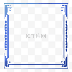 科技蓝色大数据图片_科技点线排列边框