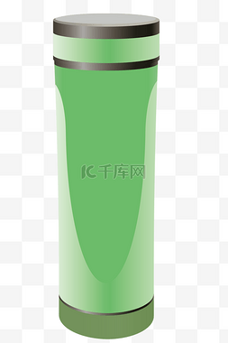 绿色保温杯