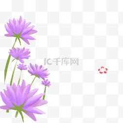 紫色的花朵免抠图