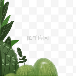 新鲜的小草免抠图