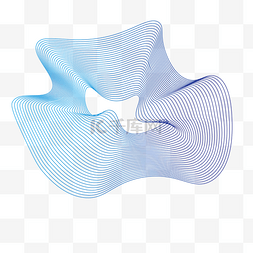 抽象不规则几何图片_波浪线条抽象渐变