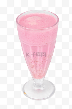 粉色草莓奶茶