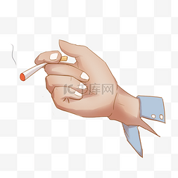 香烟图片_男人拿着烟