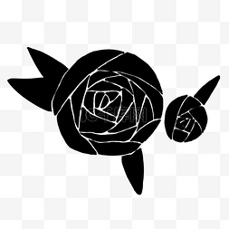 黑色玫瑰花花苞