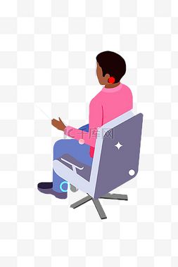 坐电脑椅图片_坐在电脑椅上的人