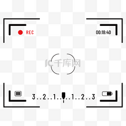 千禧年视频图片_视频录制相机拍照边框界面