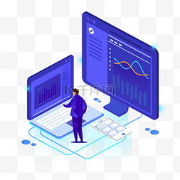 装饰科技2d图片_2.5D互联网科技装饰图