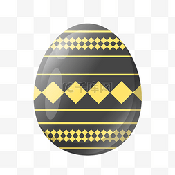 金色的方块图片_矢量复活节黑色彩蛋