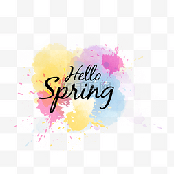 春季彩色图片_春季彩色创意质感边框