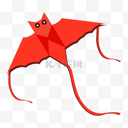 红色小鸟风筝装饰