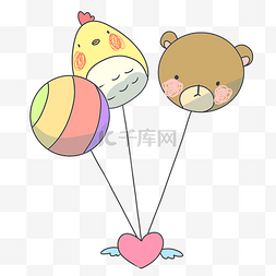 动物气球儿童节