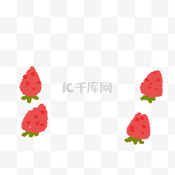 新鲜的草莓水果图片_红色的草莓免抠图