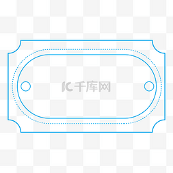 创意蓝色科技线框装饰图