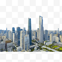 广州航拍素材图片_广州CBD城市群