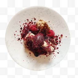 水果树莓图片_水果冰淇淋甜点