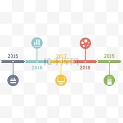 ppt时间轴元素图片_商务时间轴
