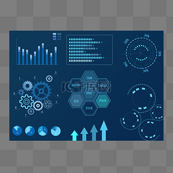 科技操作界面图片_商务办公数据