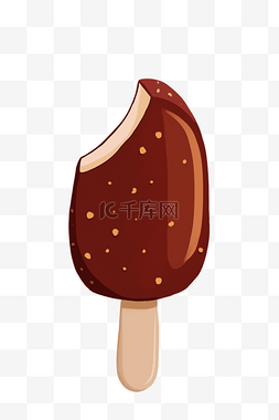 夏日巧克力冰淇淋PNG图