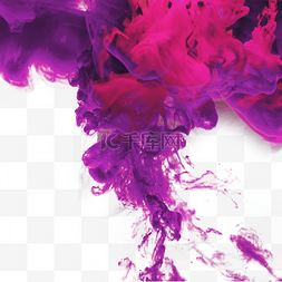 紫色飘逸抽象烟雾