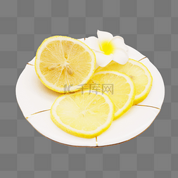新鲜柠檬片