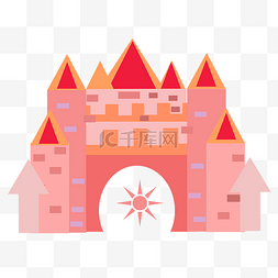 红色城堡图片_唯美红色城堡建筑