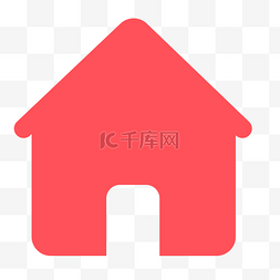 家纺首页设计图片_红色的房子图标