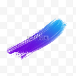 素描笔刷图片_蓝紫色渐变笔刷