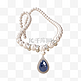 蓝宝石珍珠项链