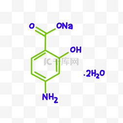 分子式化学图片_绿色分子结构式