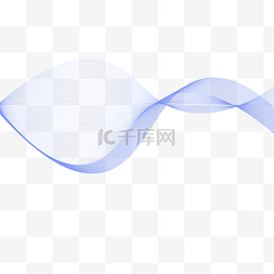 波纹科技图片_蓝色抽象波浪线条