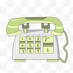 绿色老式电话 