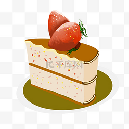 半个草莓图片_半个生日蛋糕