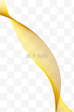 金色曲线线条背景图片_高端金色曲线背景