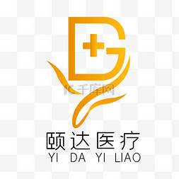 养生医疗图片_黄色医疗LOGO