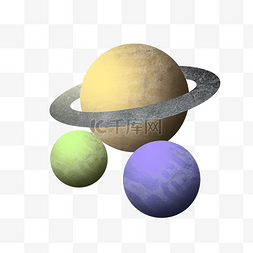 星球银河系图片_银河系土星