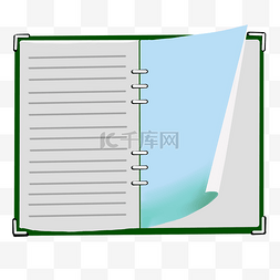 书籍摊开的书本 写字学习