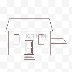线描小房子