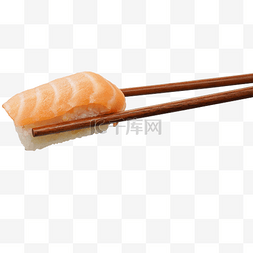筷子夹寿司图片_筷子夹三文鱼手握