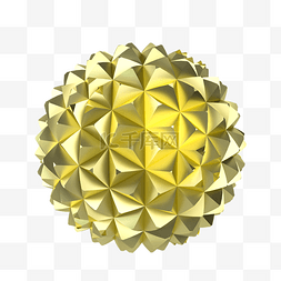 质感金属几何图片_金属立体几何球