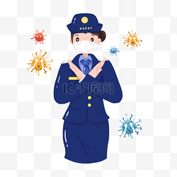 妇女节女警察女战士