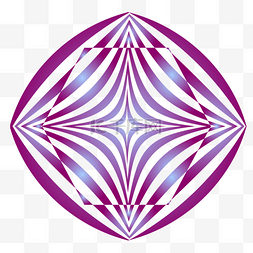 紫色多边形欧普