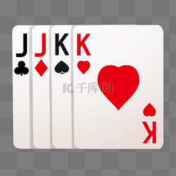 手机游戏素材图片_原画棋牌游戏扑克牌