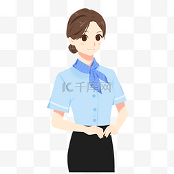 制服图片_职业客服制服女士