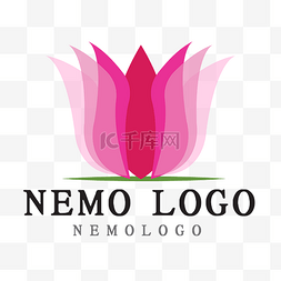 化妆品logo图片_粉色花朵LOGO