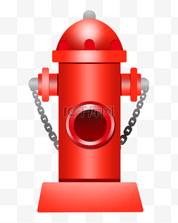 红色消防栓水泵