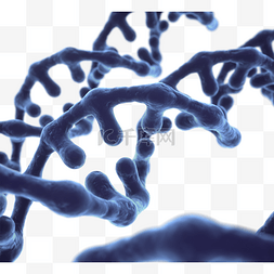 基因渐变图片_深蓝色渐变dna序列3d元素