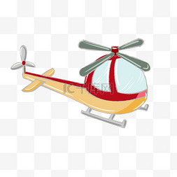 红色直升飞机图片_ 直升飞机 