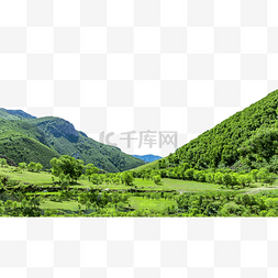 山村旅游中午山沟绿色旅游