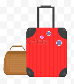 行李箱红色图片_红色行李箱旅行