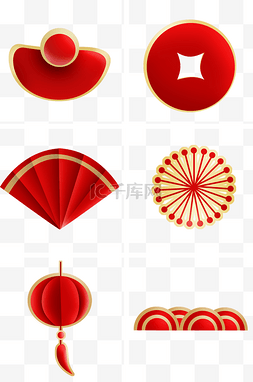 中国风红色装饰